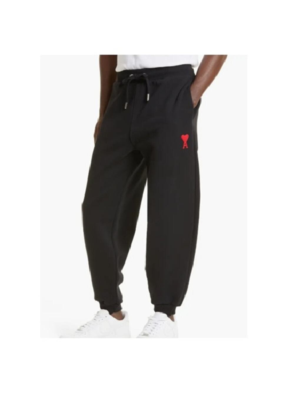 AMI Alexandre Mattiussi Sweatpants Track Pants Mens Small Black Embroidered Logo